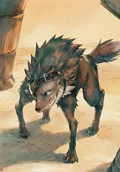 Card art: Desert Wolf