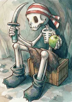 Card art: Pirate Skeleton